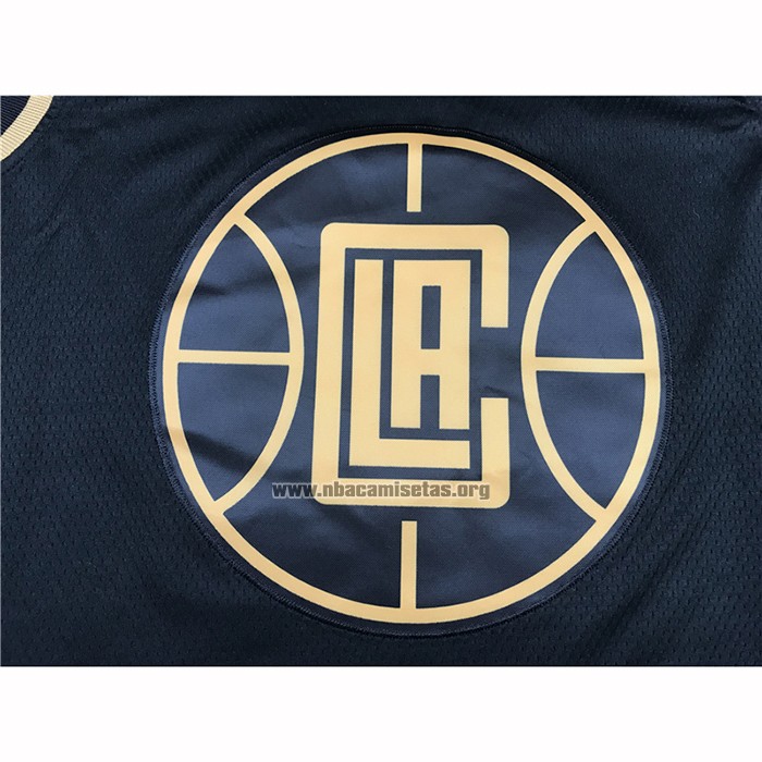 Camiseta Golden Edition Los Angeles Clippers Kawhi Leonard NO 2 Negro